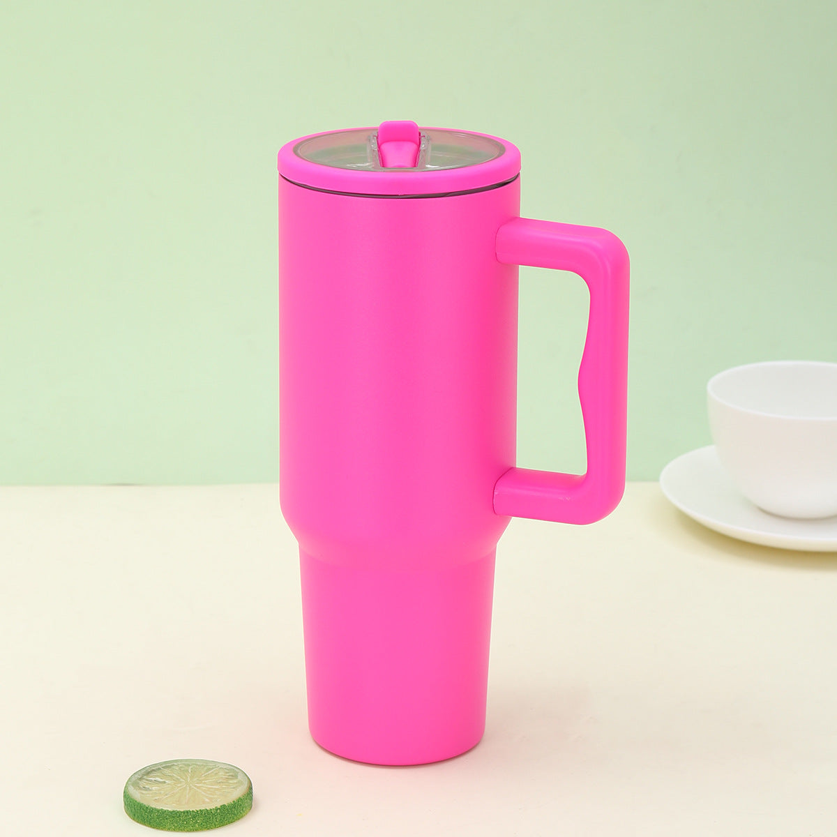Car ice cup | Leak-Proof InsulatedTumbler with Flip Straw