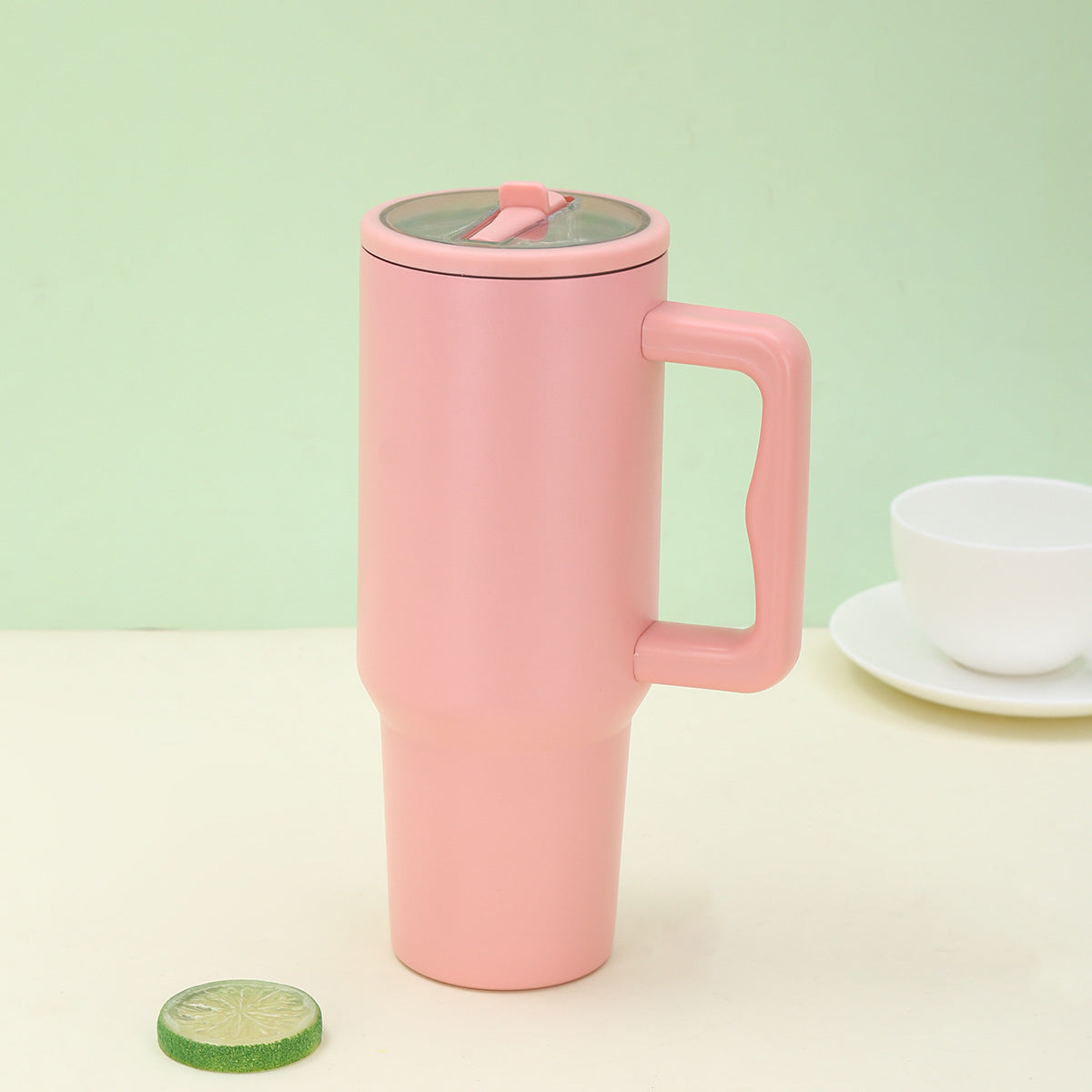 Car ice cup | Leak-Proof InsulatedTumbler with Flip Straw